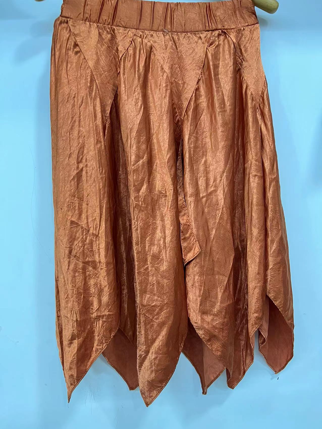 crushed chiffion fabric for skirt 